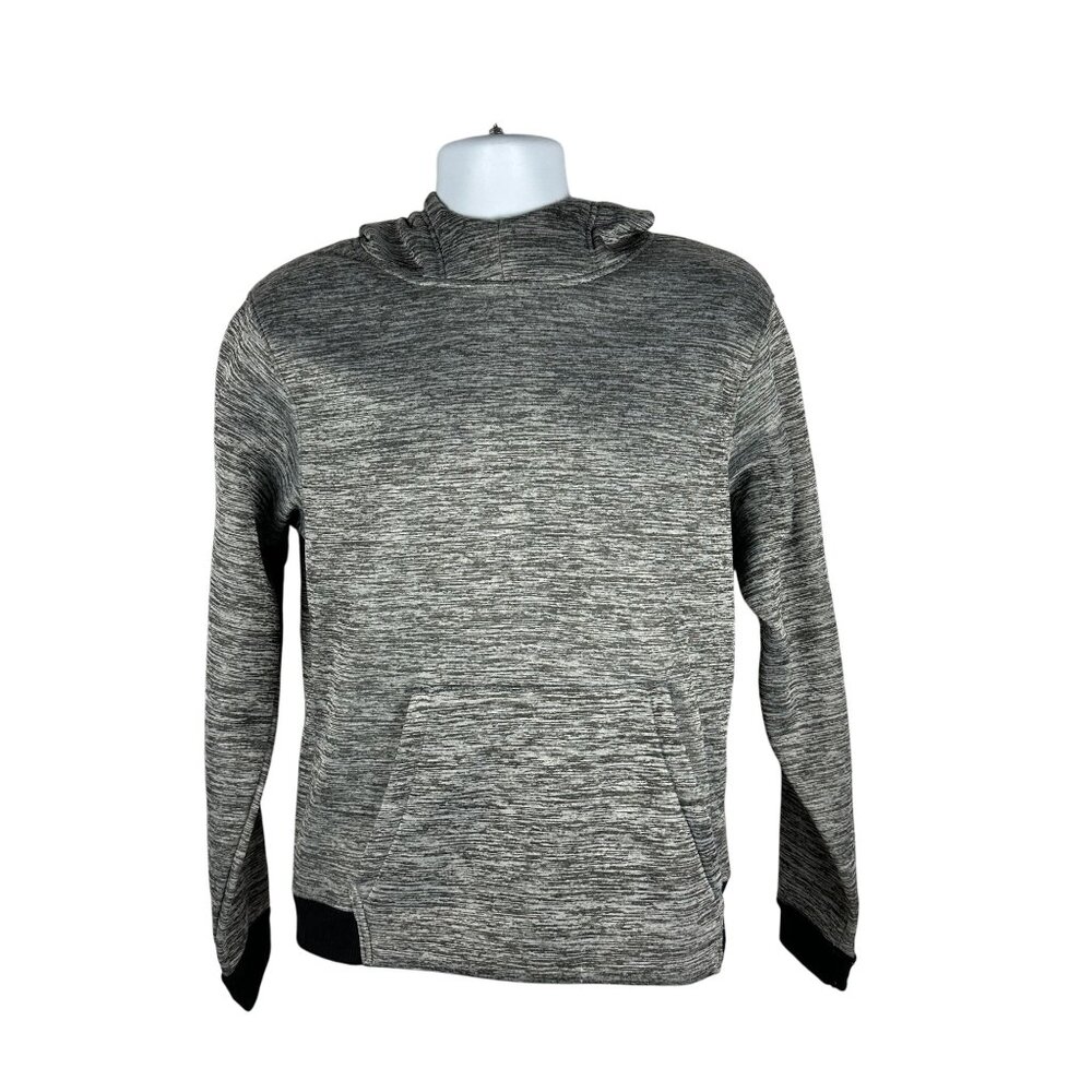 Under Armour ColdGear Loose Fit Gray Hooded Sweatshirt M 100% Polyester
